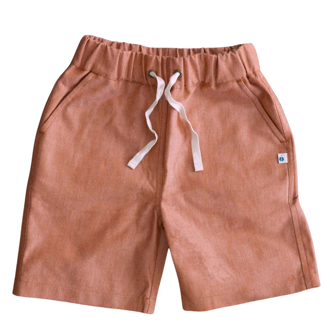 Jules Shorts - Orange Chambray