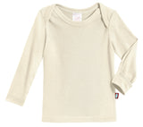 Super-Soft Organic Cotton Baby Rib Long Sleeve Lap Tee| Oatmeal