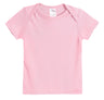 Super-Soft Organic Cotton Baby Rib Short Sleeve Lap Tee| Bright Light Pink