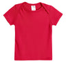 Super-Soft Organic Cotton Baby Rib Short Sleeve Lap Tee| Candy Apple
