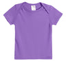Super-Soft Organic Cotton Baby Rib Short Sleeve Lap Tee| Deep Purple