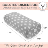 Organic Cotton Yoga Bolster Set with Carry Bag