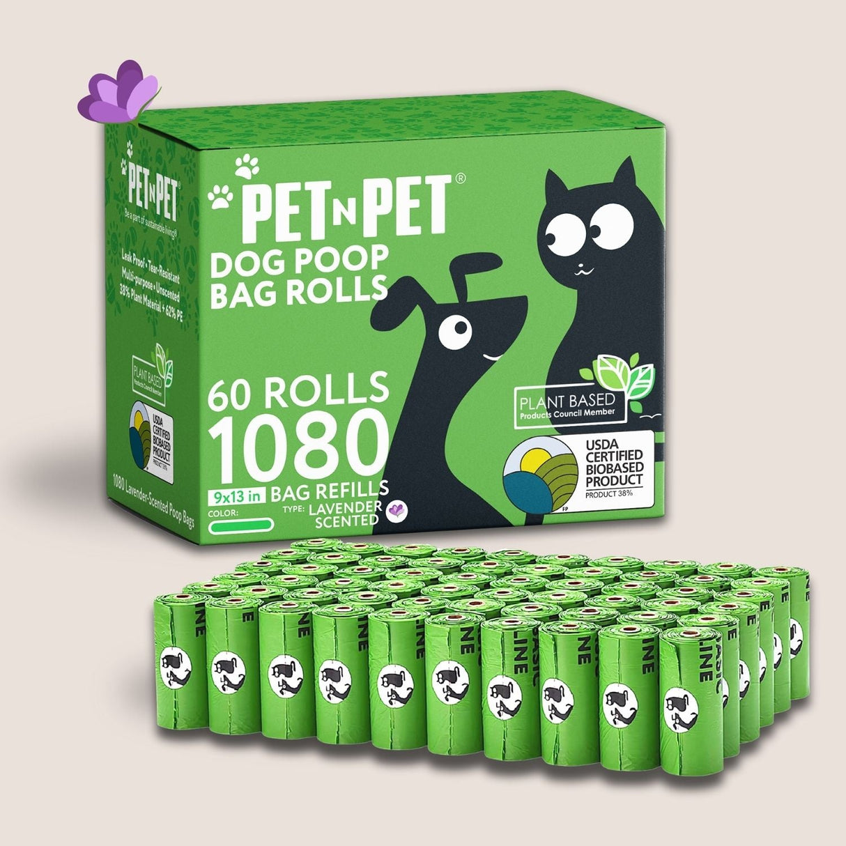 41% Plant-based Poop Bags