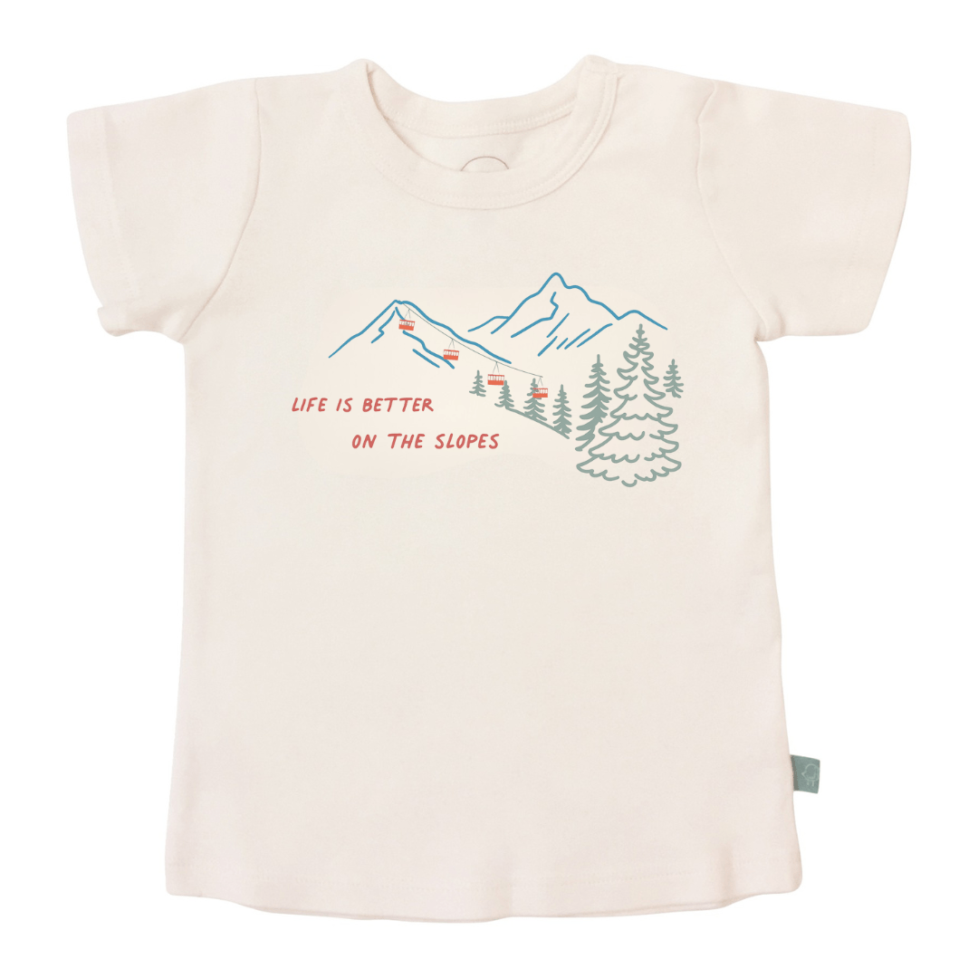 graphic tee | on the slopes