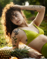 Triangle Bralette - Lime