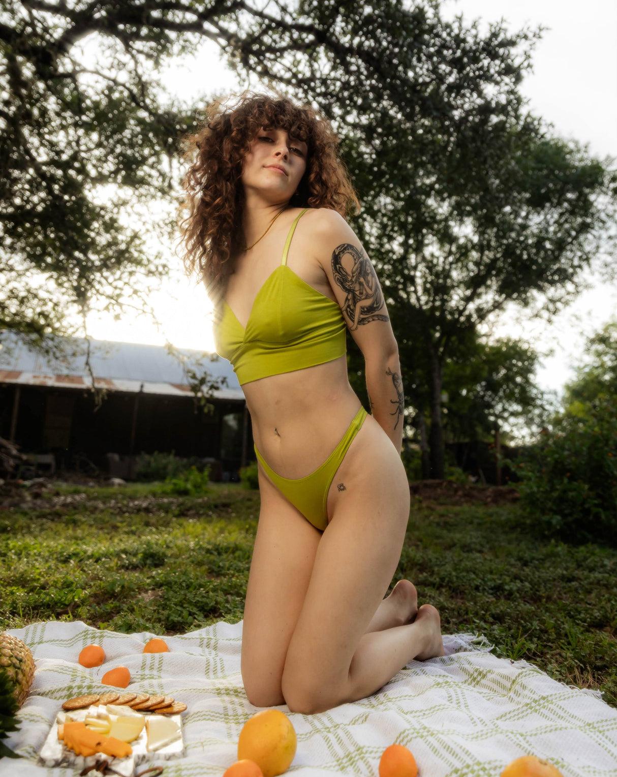 Longline Bralette - Lime