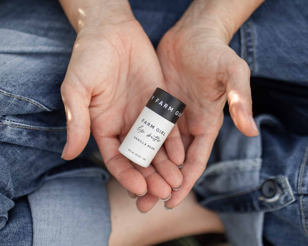 Vanilla Bean Tallow Lip Butter in Eco-Friendly Travel Tubes