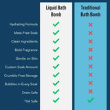 Crystal Winds Liquid Bath Bomb - Lavender and Limewood