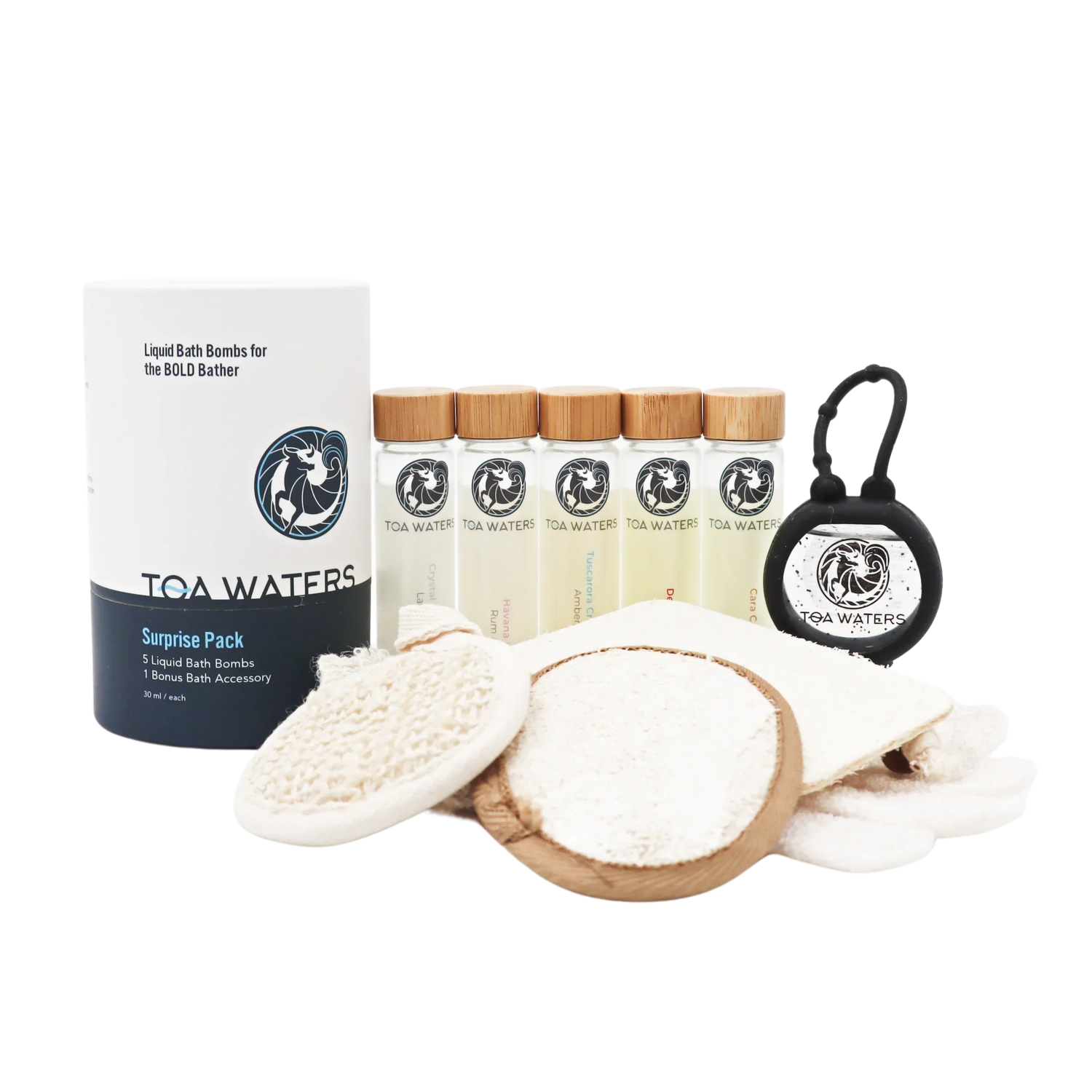 Liquid Bath Bombs and Bath Accessory Surprise Gift Set