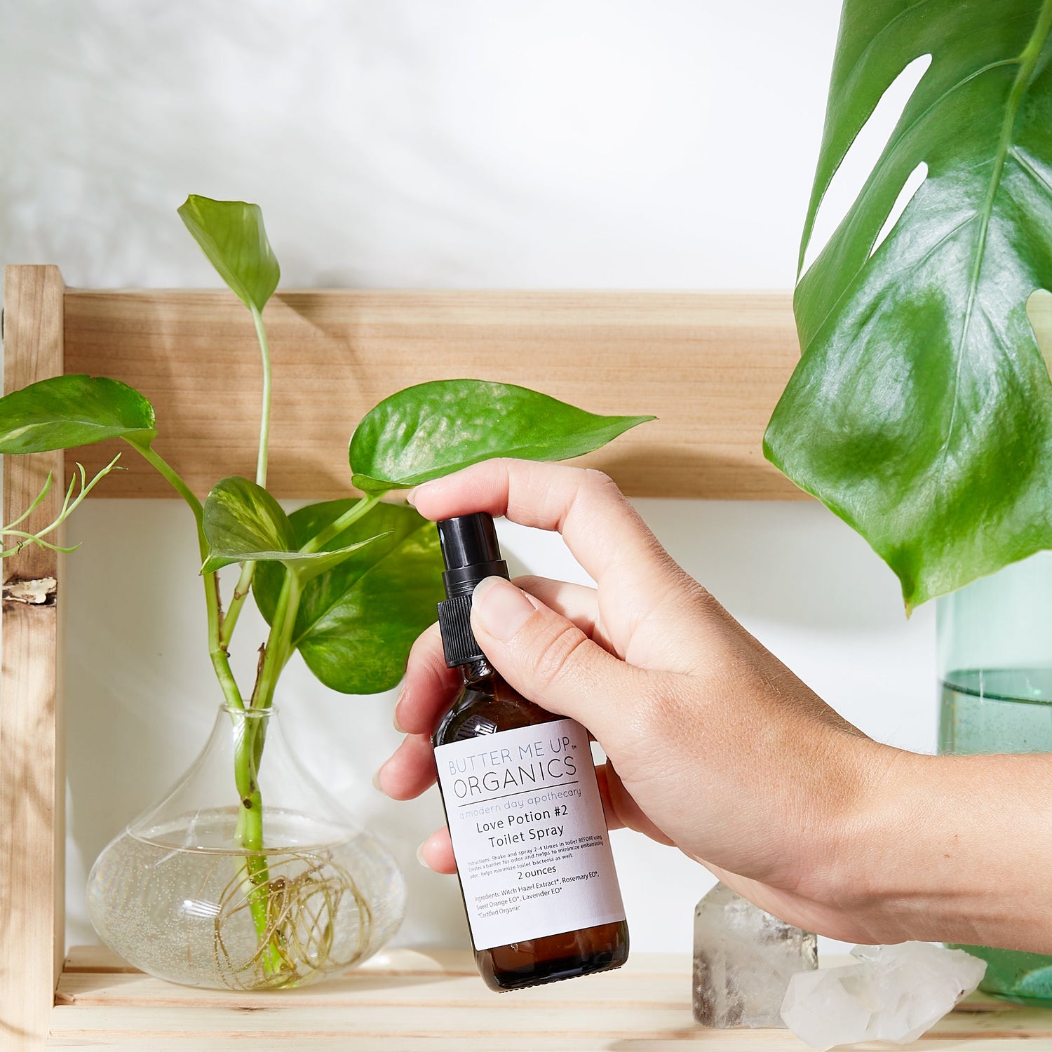 Love Potion #2 Organic Toilet Spray / Modesty Spray / Odor Spray / Bathroom Spray / Essential Oil Spray / Stink Spray