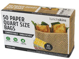Compostable XL Paper Sandwich Bags – 50-Pack | Plastic-Free & Unbleached