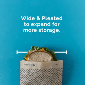 Compostable XL Paper Sandwich Bags – 50-Pack | Plastic-Free & Unbleached