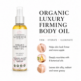 Organic Luxury Firming Body Oil – Hydrating Glow with Evening Primrose and Rosehip Oil 4 oz.