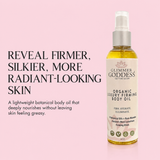 Organic Luxury Firming Body Oil – Hydrating Glow with Evening Primrose and Rosehip Oil 4 oz.