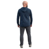 Men's Soft 100% Cotton Medium-Weight Long Sleeve Hooded Tee With Cuffs | Charcoal