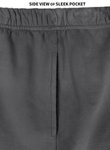 The Softest Men's 100% Cotton Fleece Athletic Short | Charcoal