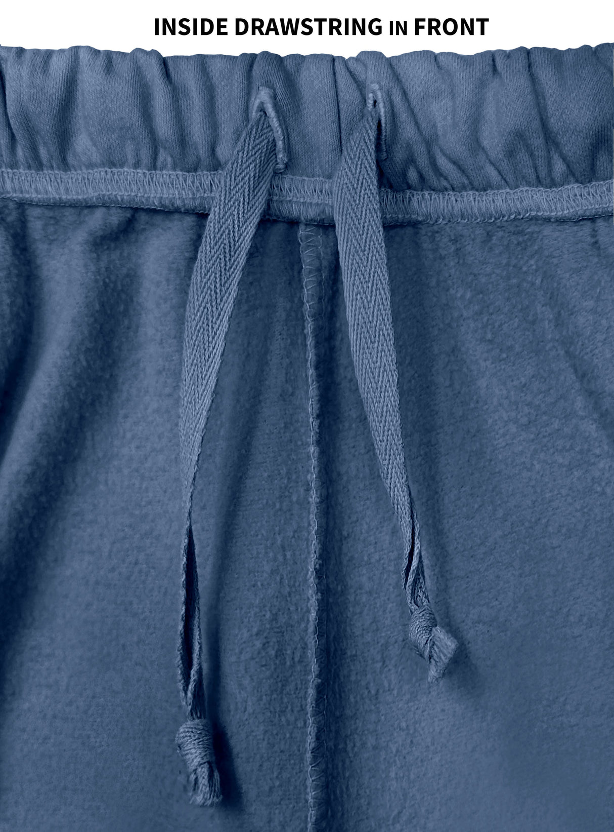 The Softest Men's 100% Cotton Fleece Athletic Short | Denim Blue