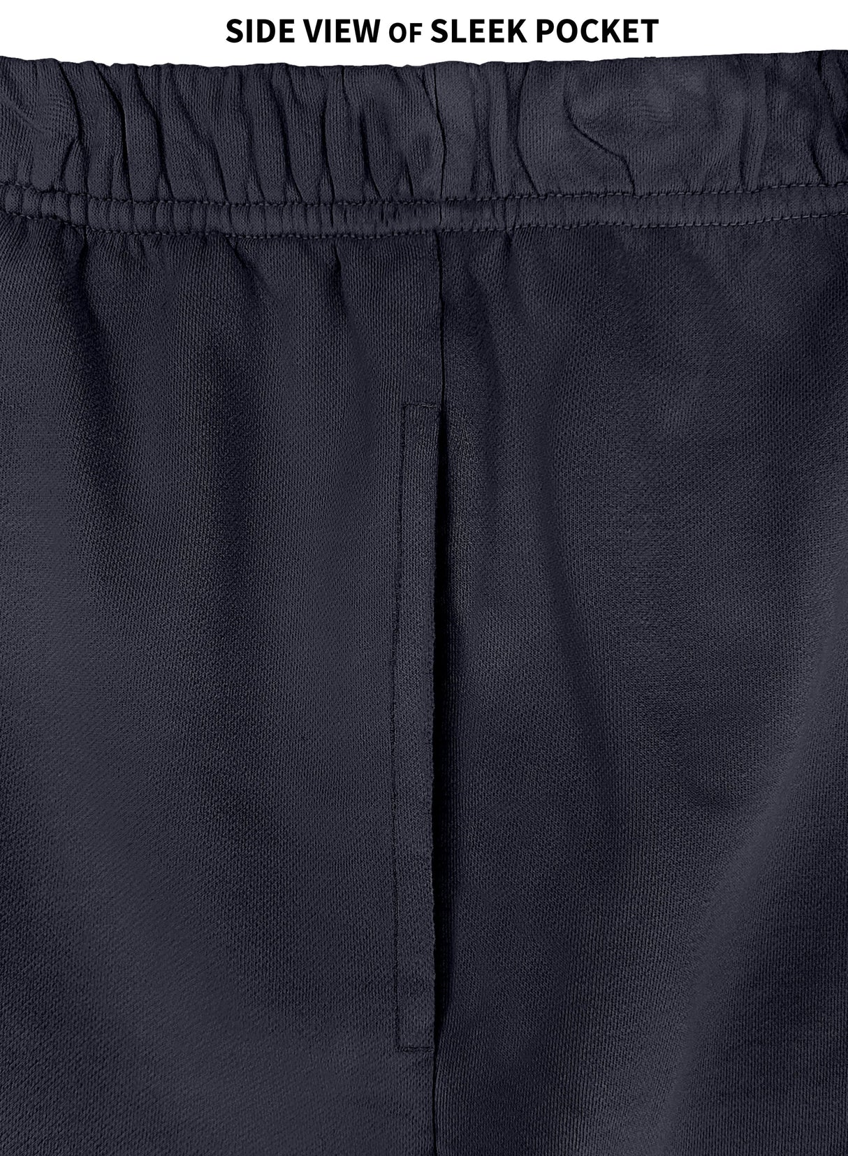 The Softest Men's 100% Cotton Fleece Athletic Short | Dark Navy