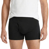 Men's Soft 100% Organic Cotton Boxer Briefs | Black