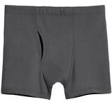 Men's Soft 100% Organic Cotton Boxer Briefs | Charcoal