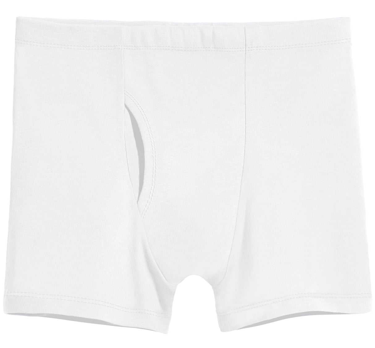 Men's Soft 100% Organic Cotton Boxer Briefs | White