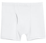 Men's Soft 100% Organic Cotton Boxer Briefs | White