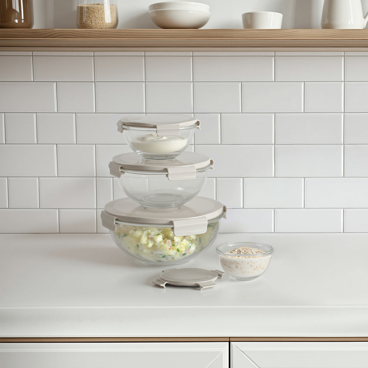 Mix & Store Glass Bowl Set