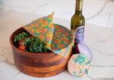 Beeswax Food Wrap - Sunrise Shell Print