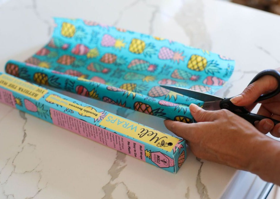 Beeswax Wrap Bulk Roll - Pineapple Print