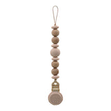 Metal-Free Beaded Silicone and Beech Wood Pacifier Clips