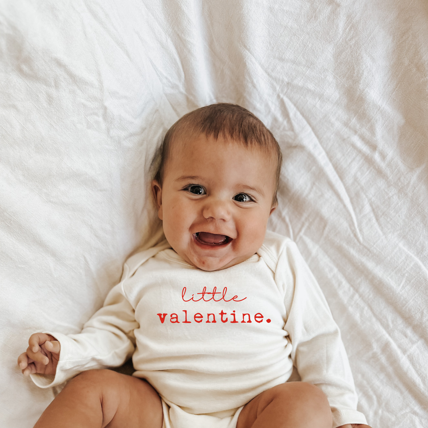 Little Valentine Organic Baby Bodysuit Long Sleeve
