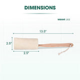 Natural Loofah Bath Brush w/Long Handle.