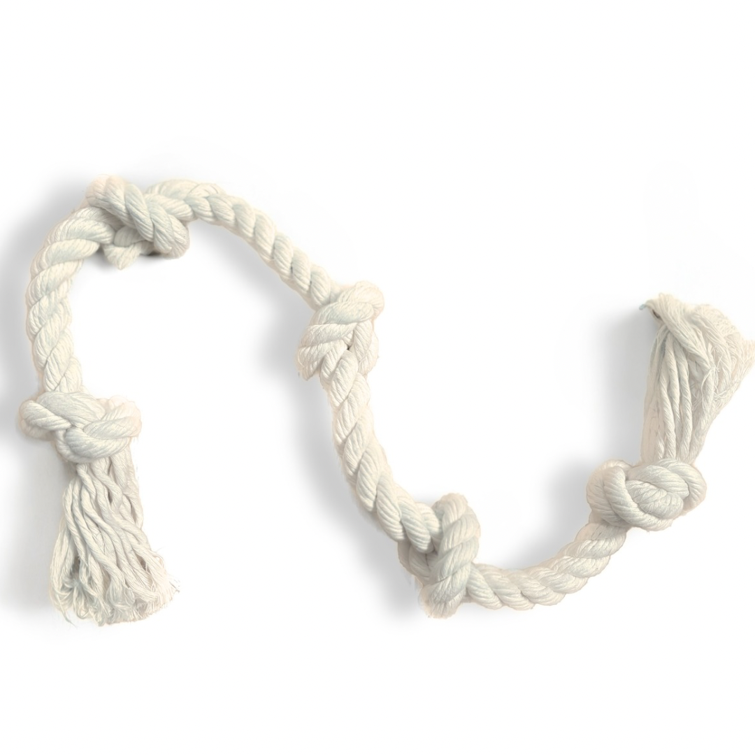 Boba & Vespa 100% Organic Cotton Rope Dog Toy - 5 Sizes