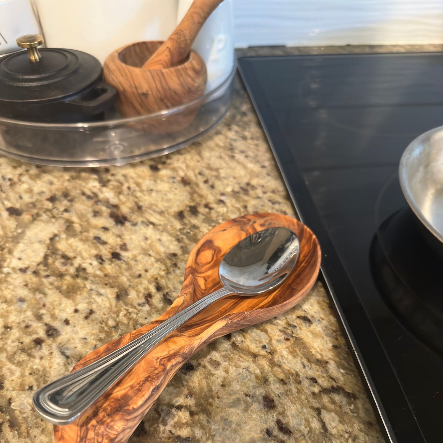 Olive Wood Spoon Rest