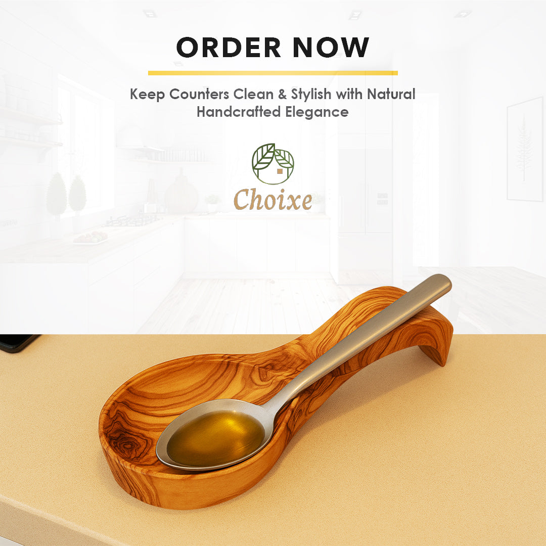 Olive Wood Spoon Rest