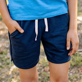 Ollie Shorts - Navy loopknit
