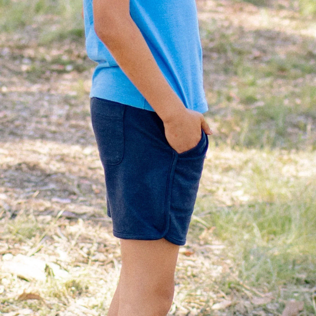 Ollie Shorts - Navy loopknit
