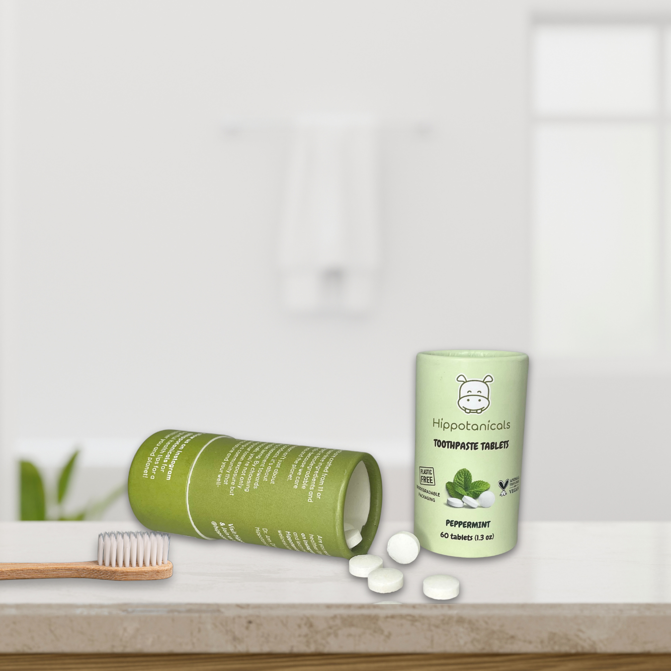 Toothpaste Tablets in Biodegradable Tube