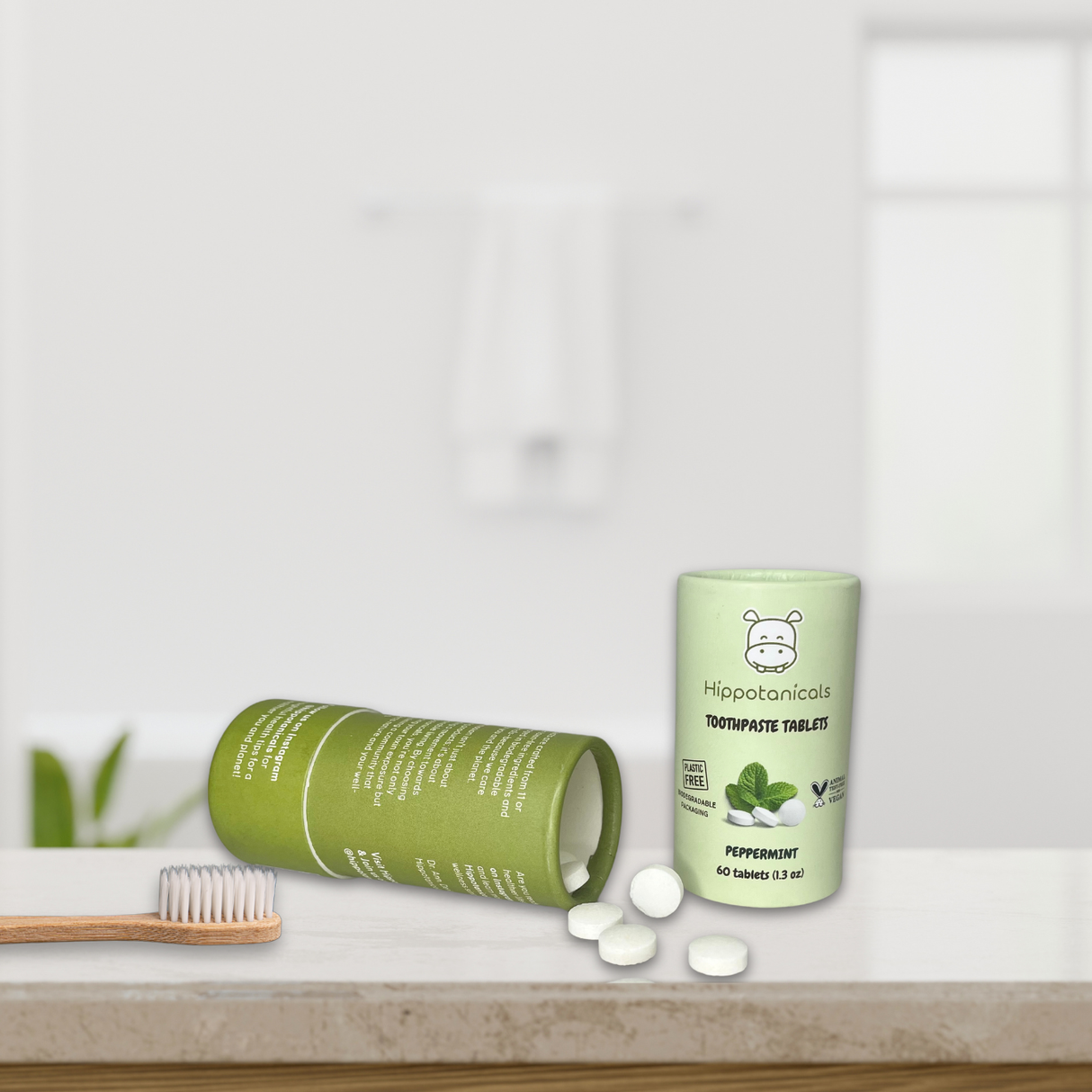 Toothpaste Tablets in Biodegradable Tube