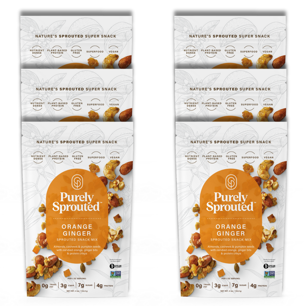 Orange Ginger, Sprouted Snack Mix – AwearMarket