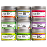 Organic Assorted 9 Loose Leaf Tea Sampler Gift Box