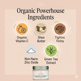 Organic Vitamin C Face Cream Reef-Safe SPF 30 - Brightens and Tightens Skin