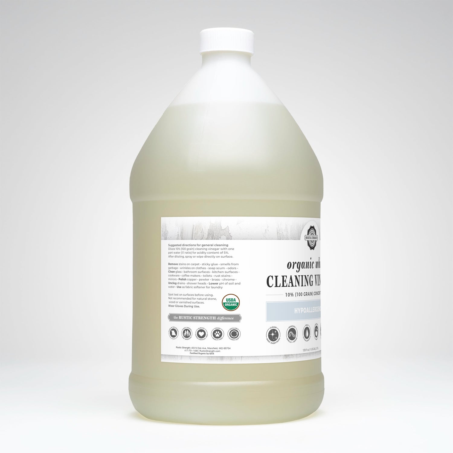 White Cleaning Vinegar Concentrate | 10% (100 grain)