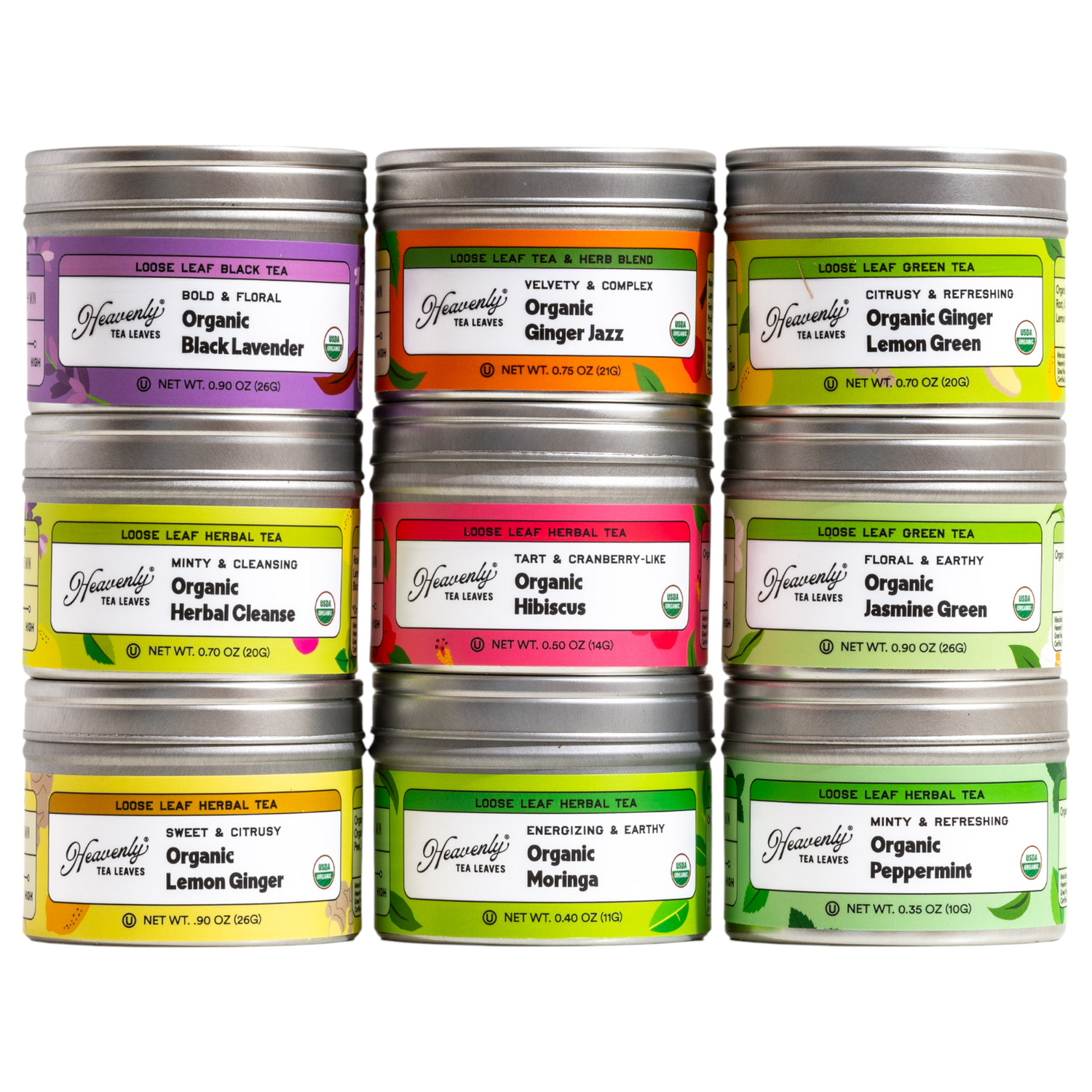 Organic Wellness 9 Loose Leaf Tea Sampler