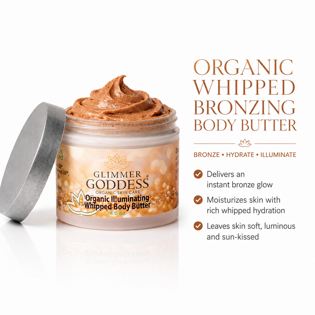 Organic Whipped Bronzing Body Butter