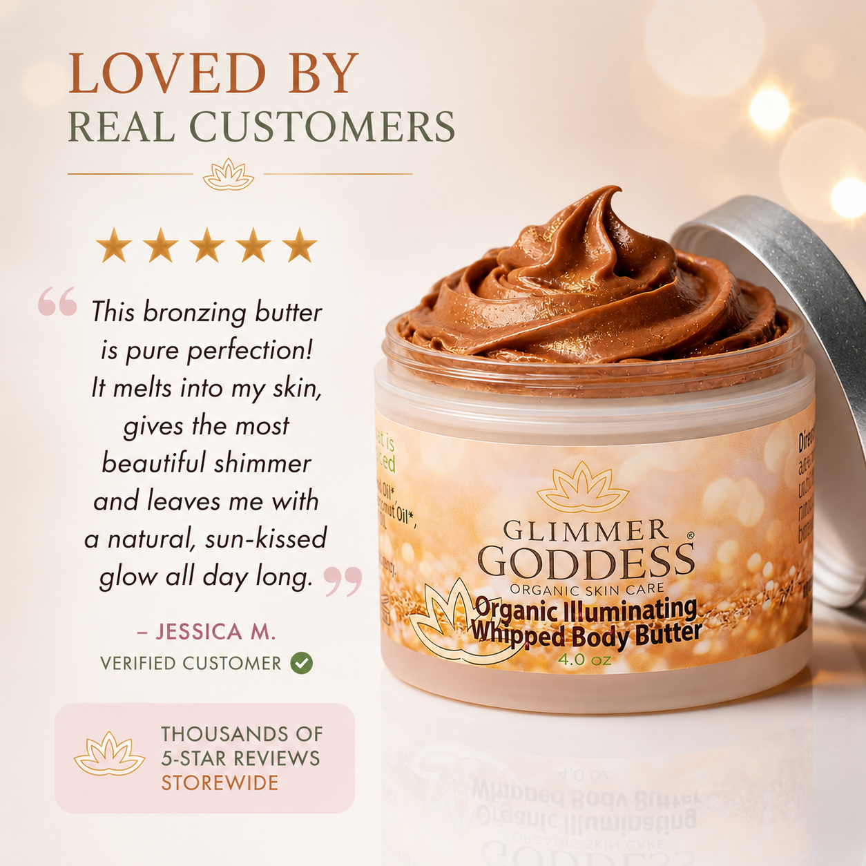 Organic Whipped Bronzing Body Butter