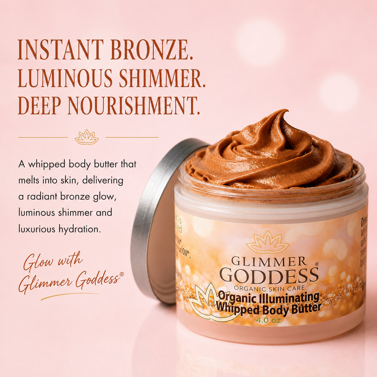 Organic Whipped Bronzing Body Butter