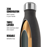 Geode Rose Insulated Stainless Steel Bottle – 17 oz