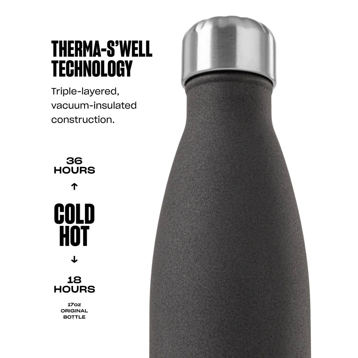 Geode Rose Insulated Stainless Steel Bottle – 17 oz
