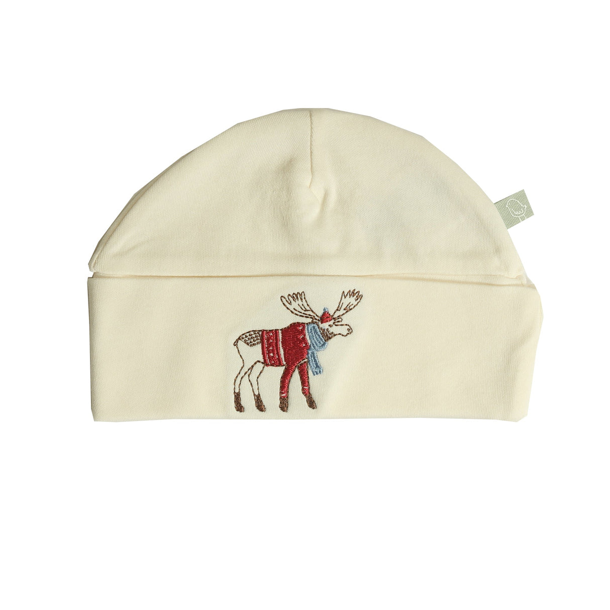 roll up hat | ivory moose embroidery